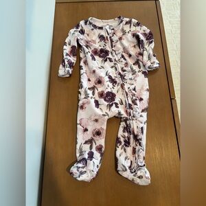 Caden Lane Ruffle Floral Onesie